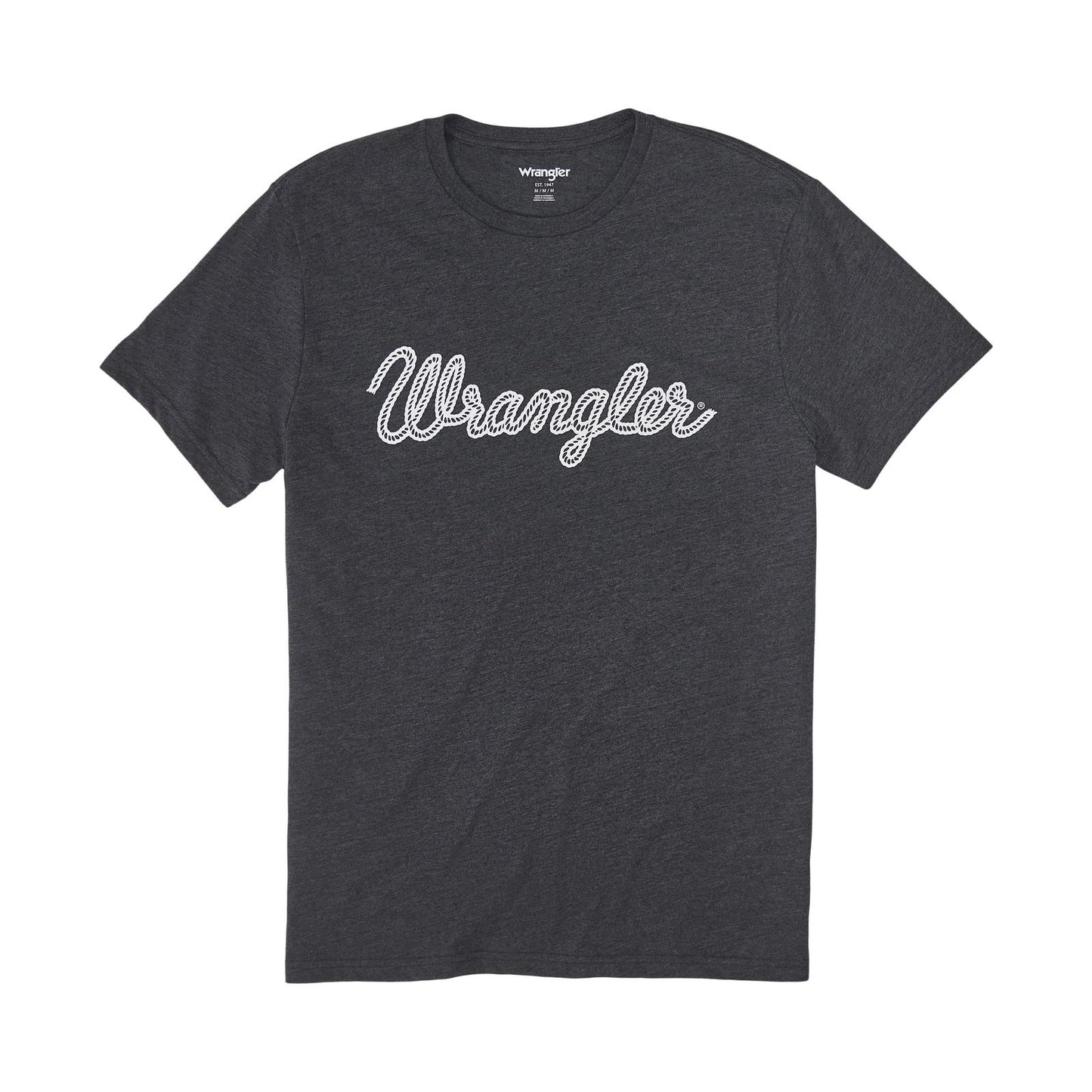 Wrangler® Rope Logo T-Shirt-Charcoal