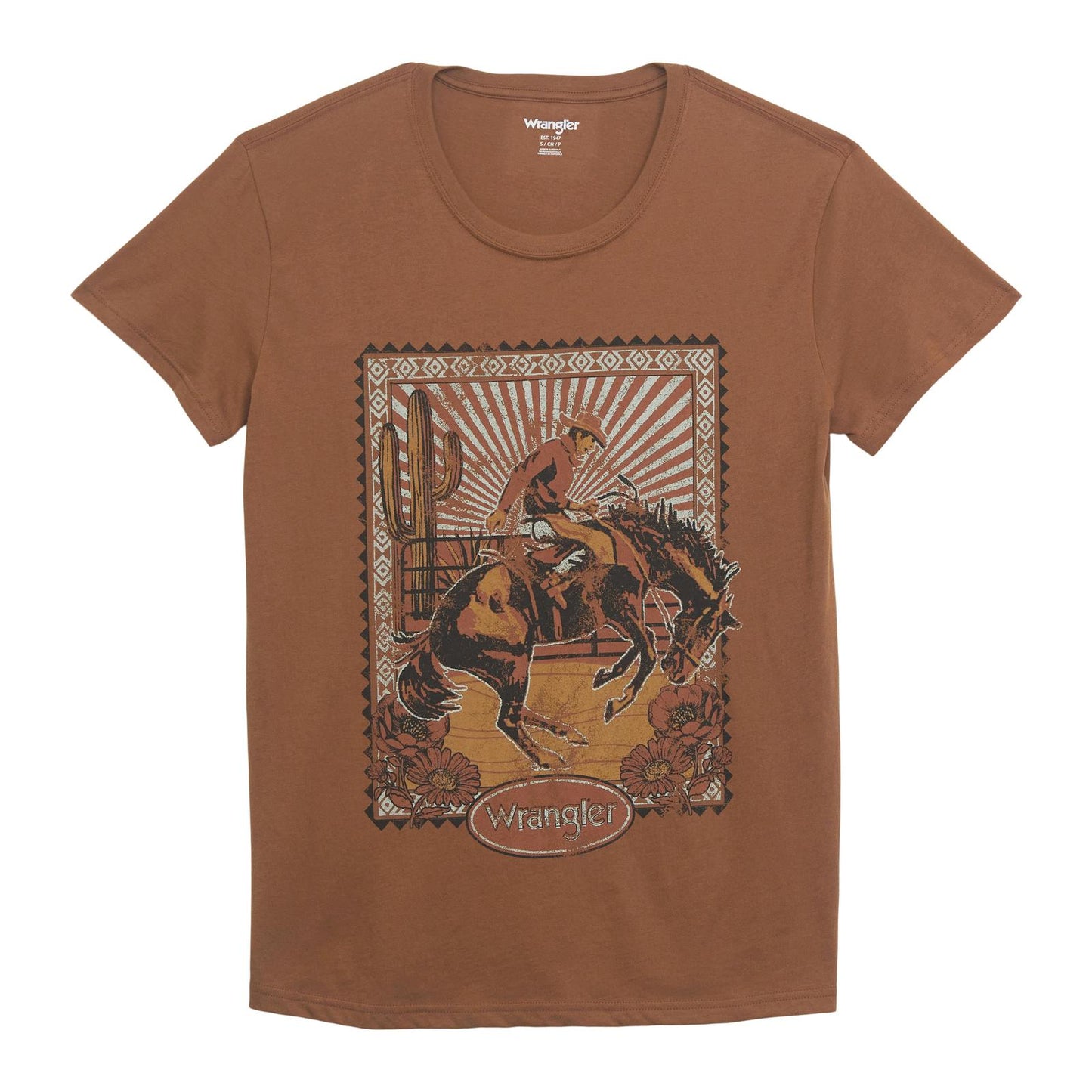 Women's Wrangler TShirt-Short Sleeve-Toffee