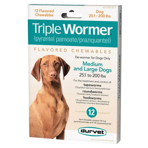 Durvet Triple Wormer Tablets