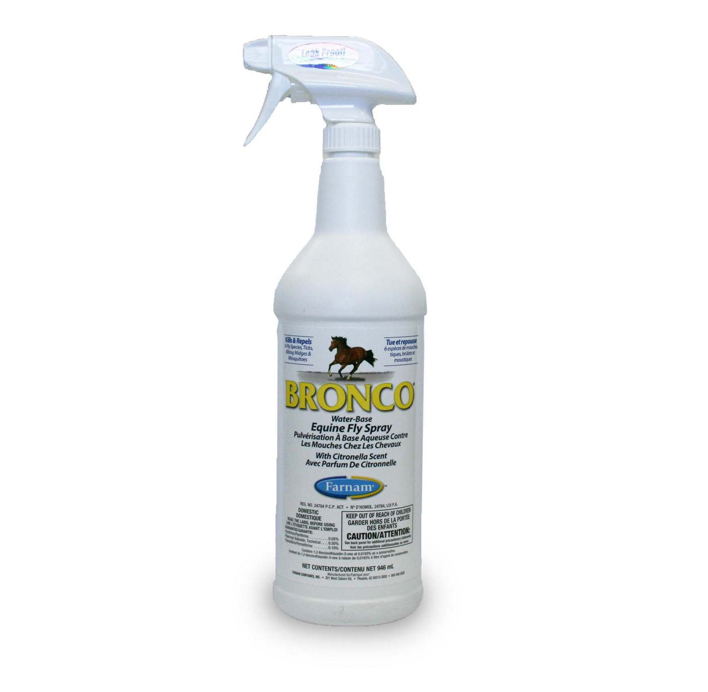 bronco fly spray 32oz with sprayer plus citronella