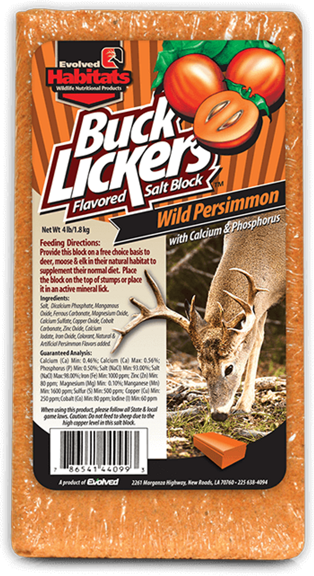 Buck Lickers Wild Persimmon 4lb Mineral Block
