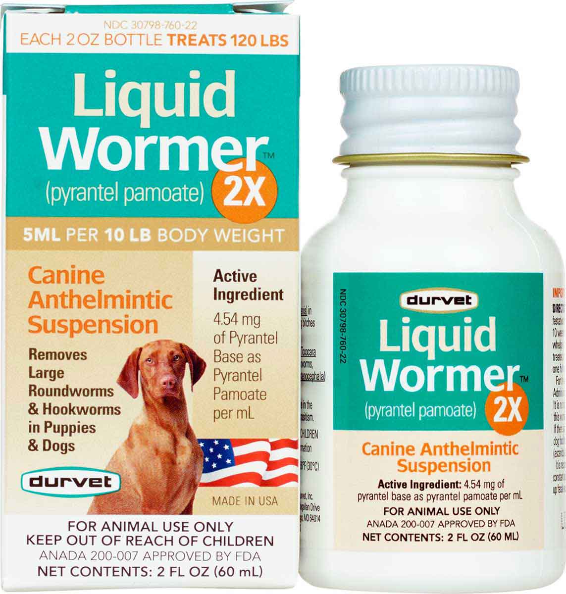 Durvet Liquid Dog Wormer 2X