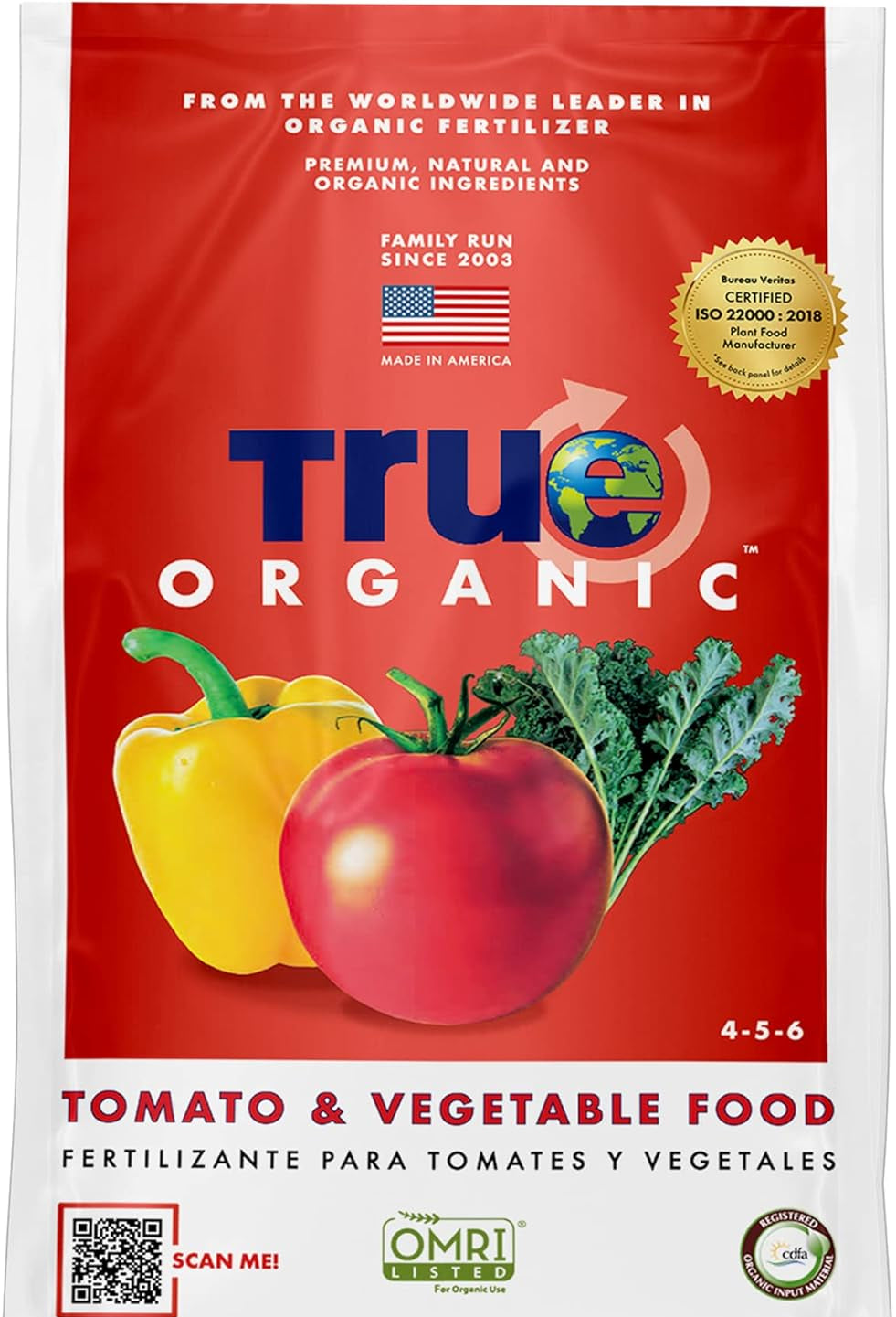 True Organic Tomato & Vegetable Food - 4lbs