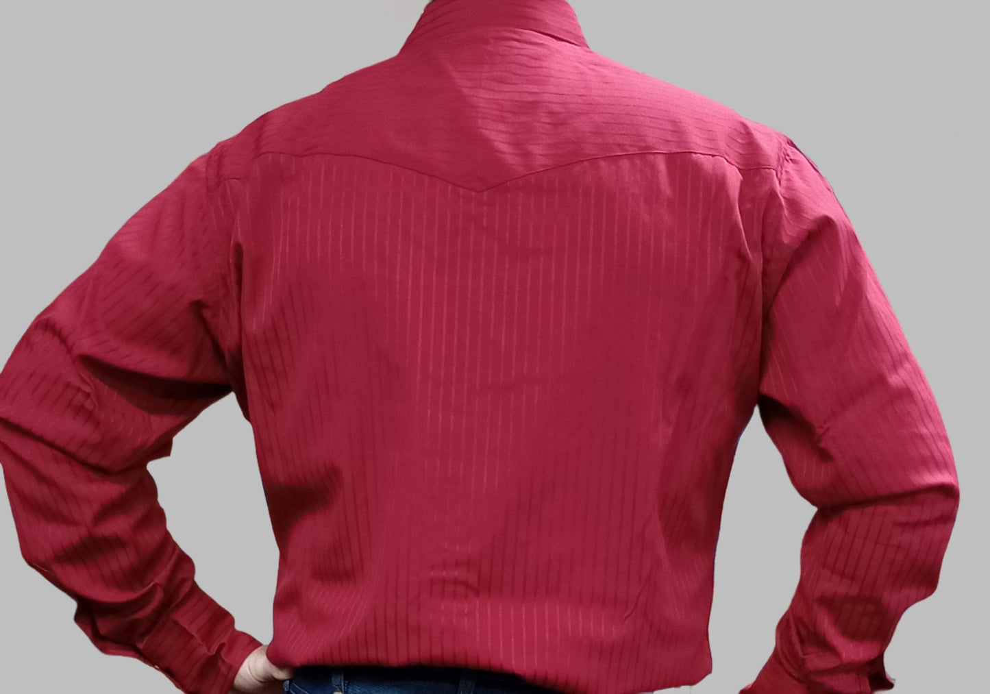Wrangler Sport Western Snap Shirt- Long Sleeve Wine