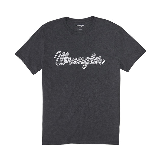Wrangler® Rope Logo T-Shirt-Charcoal