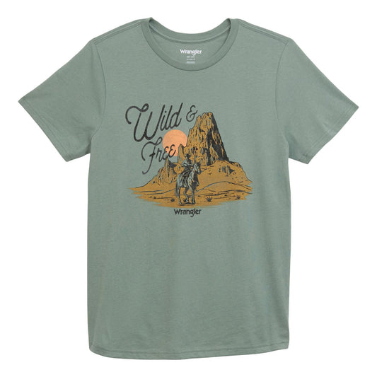 Women's Wrangler Southwestern Graphic Regular Fit Tee in Willd Lily