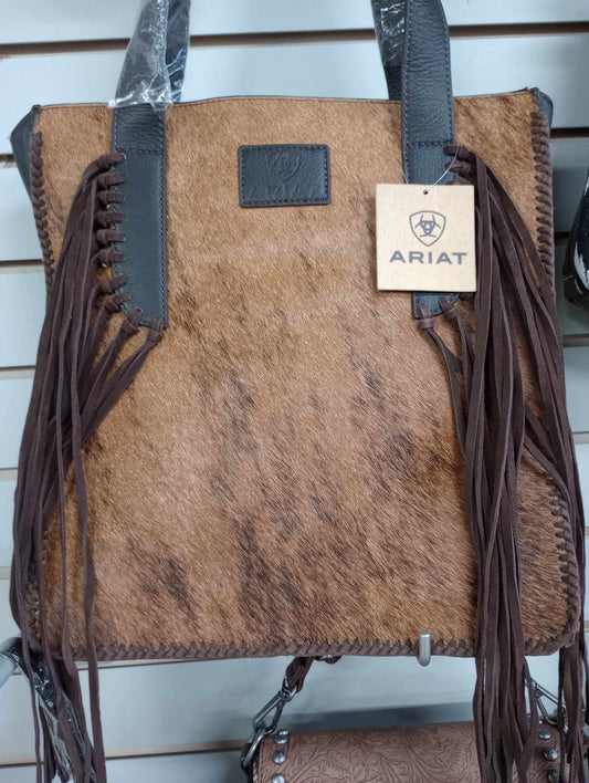 ARIAT SCARLETT LONG TOTE CALF HAIR FRINGE