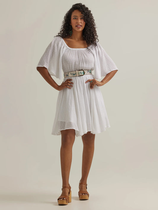 Wrangler Retro Americana Dress- White