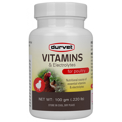 Durvet Vitamins & Electrolytes for Poultry 100 GM
