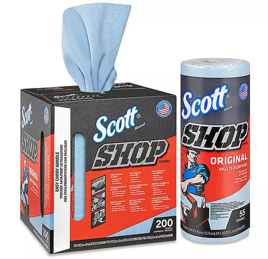 Scott Blue Shop Towels - Individual Roll