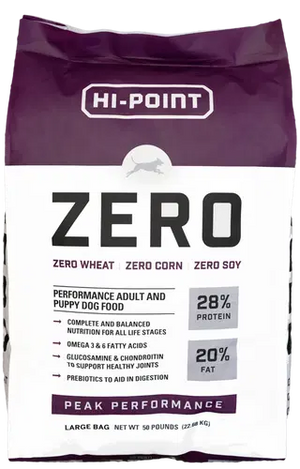 Hi-Point Zero Dog Food- Performance Adult and Puppy