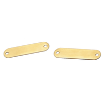 Individual Brass Name Plate W/5/16" or 7/16" Brass Rivets (2 Per Tag)