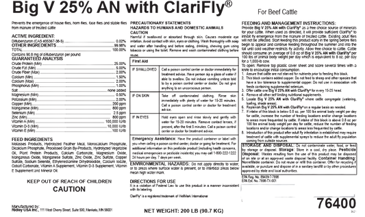 25% AN High Energy w/CLARIFLY- 200lbs tub