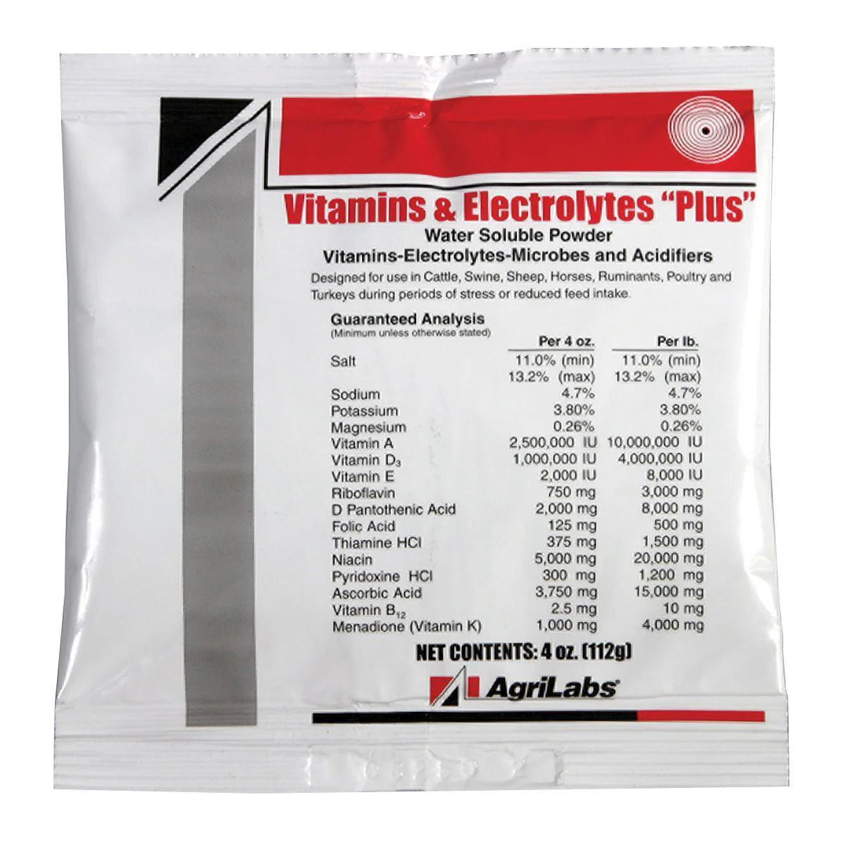 Vitamins and Electrolytes Plus 4oz