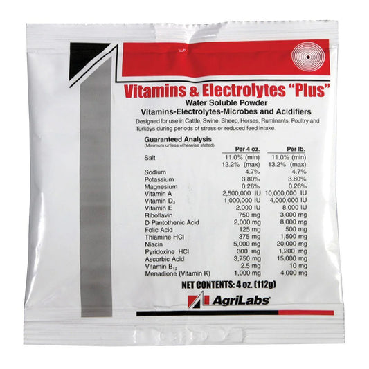 Vitamins and Electrolytes Plus 4oz