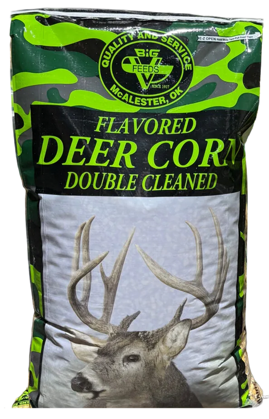 Big V Feeds Apple Camo Corn flavored deer corn 50 pound bag