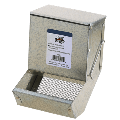 Pet Lodge Sifter Bottom Rabbit Feeder- 5in