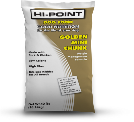 Hi-Point Dog Food Golden Mini Chunk18% Protein 7% Fat