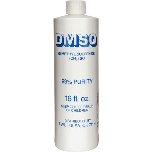DMSO Dimethyl Sulfoxide 99% Purity 16 fl oz bottle